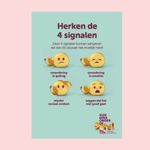 Flyer signaalherkenning 'Kijk eens onder de schil' (5 stuks)